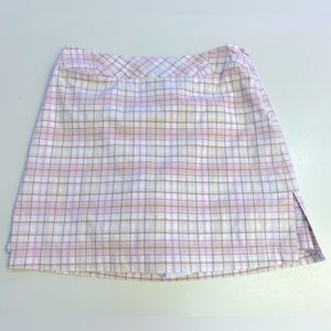 IZOD Pink Plaid Skorts